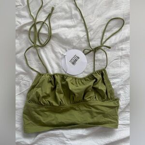 Princess Polly Olive Strappy Crop Top